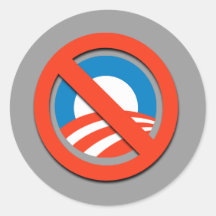 NO "O" ROUND STICKERS