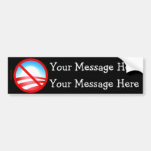 No Obama 2012 Bumper Stickers