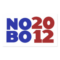 No Obama 2012 Rectangle Stickers