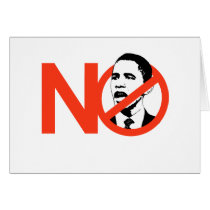 No Obama / Anti-Obama T-shirts Card
