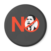 No Obama / Anti-Obama T-shirts Fridge Magnets