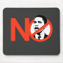 No Obama / Anti-Obama T-shirts Mouse Mat