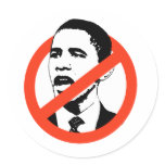 No Obama / Anti-Obama T-shirts Stickers