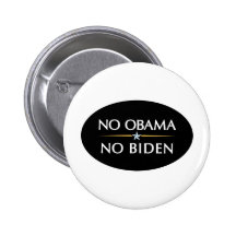 NO OBAMA NO BIDEN BUTTONS