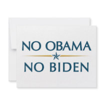 NO OBAMA NO BIDEN CUSTOM INVITES