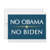 NO OBAMA NO BIDEN PERSONALIZED INVITE