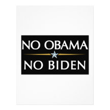 NO OBAMA NO BIDEN LETTERHEAD DESIGN
