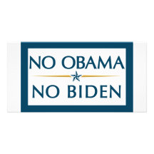 NO OBAMA NO BIDEN PHOTO CARDS