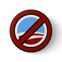No Obama: Your Change Is Not In My Wallet Pinback Button