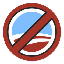 No Obama: Your Change Is Not In My Wallet Round Stickers