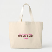 "NO OBAMANATION!" McCain-Palin 2008 Tote Bag