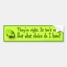 No one said it would be easy... bumper sticker