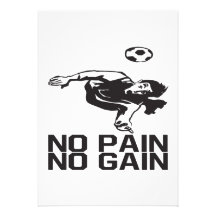 No Pain No Gain Invitations