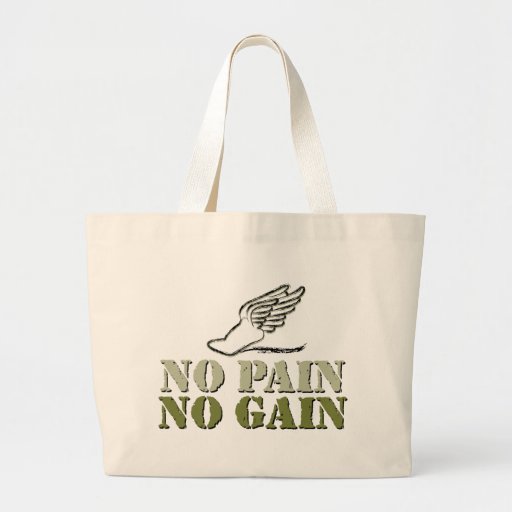 No Pain No Gain - Running Canvas Bag