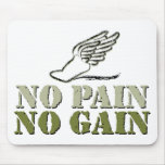 No Pain No Gain - Running Mouse Pad
