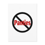 No Panties Postcard
