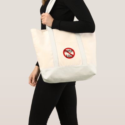 Free Reusable Shopping Bags on No Paper Bags Reusable Shopping Bag