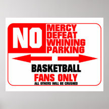 No Parking Basketball Print