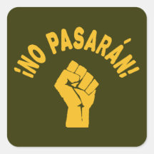 No Pasaran - They Shall Not Pass Sticker