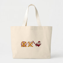 No Peace No Love Just Baseball Canvas Bag