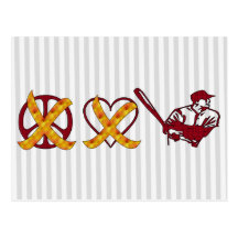 No Peace No Love Just Baseball Postcards
