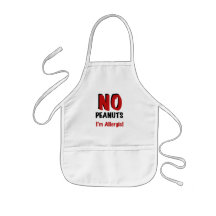 NO Peanuts I'm Allergic Aprons