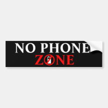No Phone Zone (1.2) Bumper Stickers