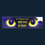 No Phone Zone Cat bumper stickers