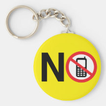 No Phone Zone Keychain
