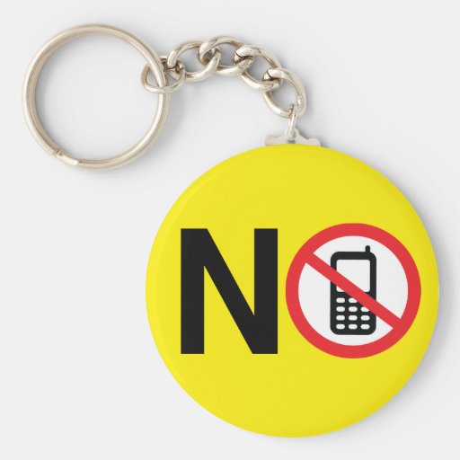 No Phone Zone Keychain