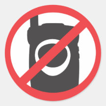 No Phone Zone Sticker