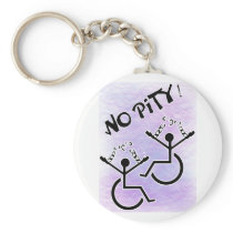 No Pity! - disability t-shirt Key Chain