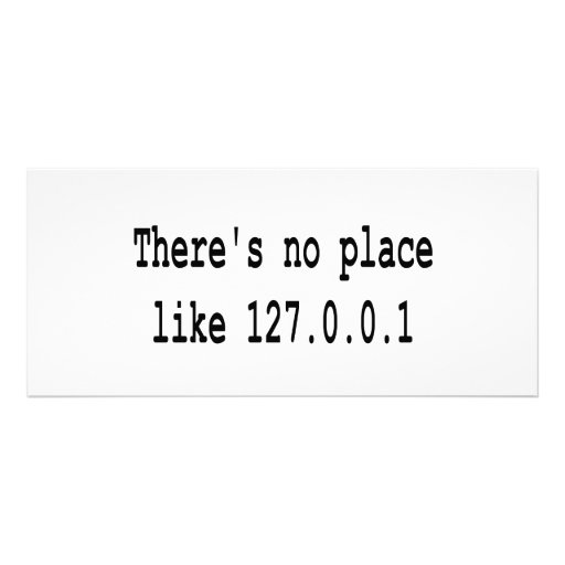 No Place Like Home Personalized Rack Card