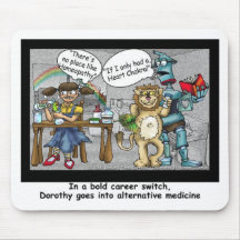 No Place Like Homeopathy Funny Cartoon Gifts & Tee Mousepad
