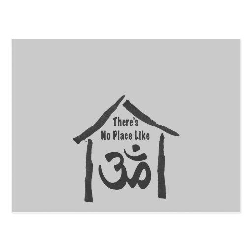 No Place Like Om Calligraphy Postcards