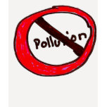 "No pollution" t-shirts