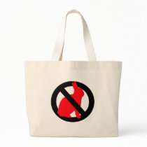 No Rabbits Allowed Canvas Bag