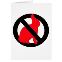 No Rabbits Allowed Cards