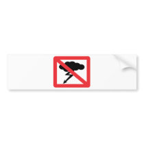 no rain - no thunderstorm bumper stickers