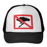 no rain - no thunderstorm mesh hat