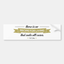 "No Recipe" Bumper Sticker