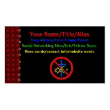 No Religion Business Card Template