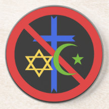 No Religion Drink Coaster