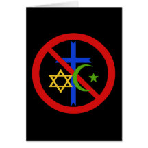 No Religion Greeting Cards
