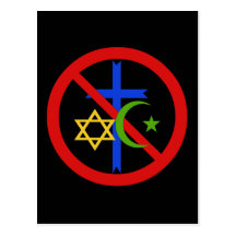 No Religion Post Card