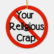 No Religious Crap Christmas Tree Ornaments