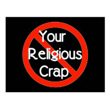 No Religious Crap Postcard