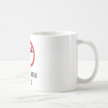No right turn in Speed Skating Coffee Mug