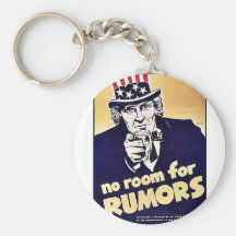 No Room For Rumours Key Chain