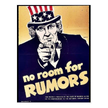 No Room For Rumours Postcards